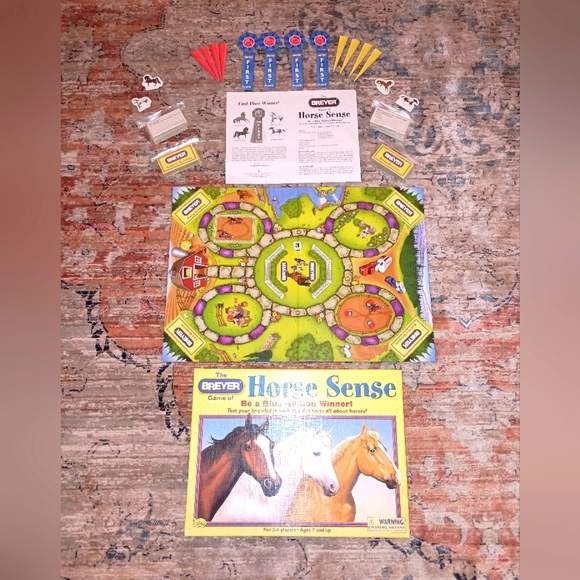 Breyer Games Vintage The Breyer Game Of Horse Sense Board Game 20
